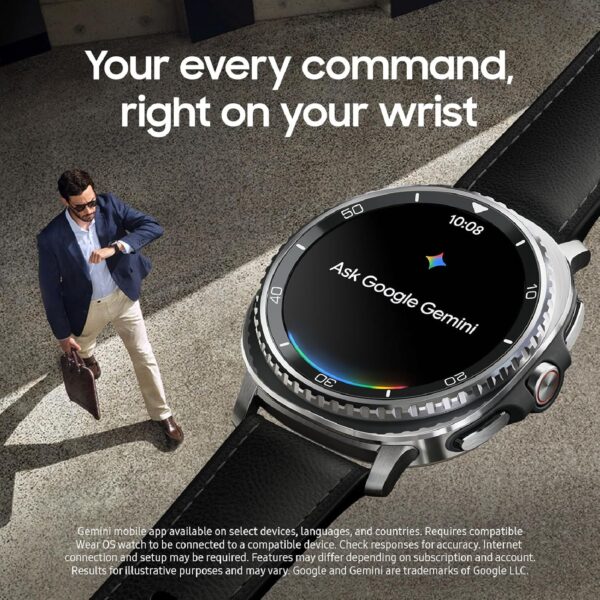Samsung Galaxy Watch 8 Classic (2025) 46mm Bluetooth Smartwatch + Gift Card, Cushion Design, Rotating Bezel, Quick Button, Sleep Coaching, Running Coach, Black [US Version, 2 Yr Warranty] - Image 3