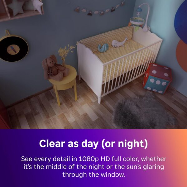 Roku Indoor Camera - Home Security - 1-Pack - Wired Security Camera & Pet Monitor with 1080p HD Color Night Vision, Works with Alexa & Google, Motion & Sound Detection, WDR & WiFi 6 - Image 4
