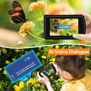 AI Digital Camera, Cameras for Photography with WiFi, AI Recognizes Everything, Autofocus Digital Camera for Kids with Dual Lens 3.6″ IPS Touch Screen, 1080P Point and Shoot Cameras with 32 GB Card