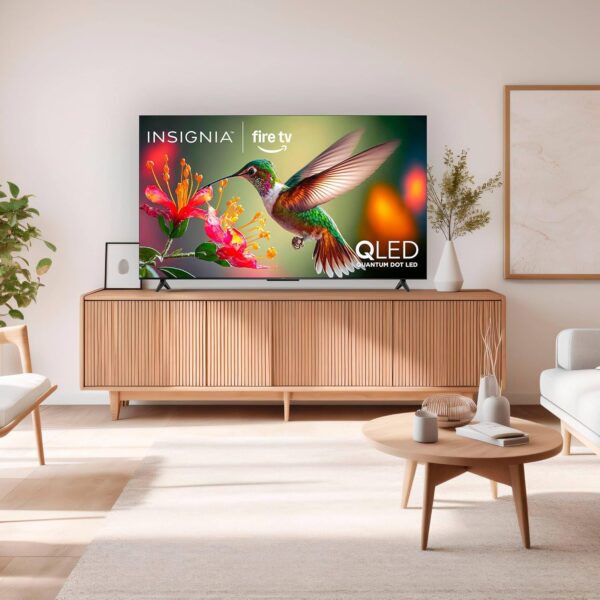 INSIGNIA 75-inch Class QF Series LED 4K UHD QLED Smart Fire TV with Alexa Voice Remote (NS75-UQFL26) - Image 2