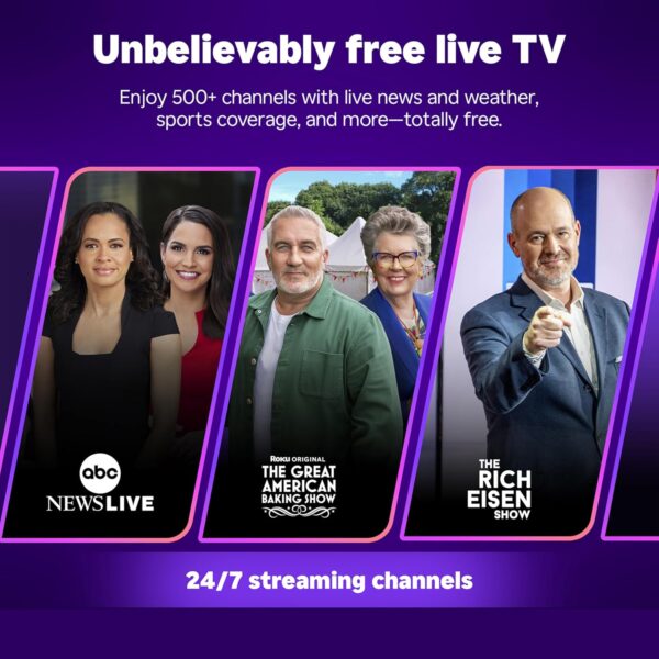 Roku Smart TV 2025 – 32-Inch Select Series, 1080p Full HD TV – Roku TV with Voice Remote – Flat Screen LED Television with Wi-Fi for Streaming Live Local News, Sports, Family Entertainment - Image 5