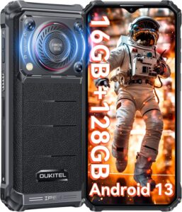 Read more about the article OUKITEL WP36 2024 Rugged Smartphone – 10600mAh Rugged Phone 128dB Loud Speaker, 16GB+128GB Dual Sim Phones 6.52″ Big Screen, Android 13 Cell Phone, NFC/OTG, T-Mobile Compatible Rugged Smart Phone