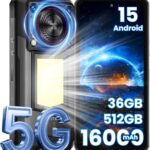 Read more about the article OUKITEL WP56 5G Rugged Smartphone Unlocked – 36GB+512GB/2TB Android 15 Rugged Phone,16000mAh Battery, 1000-Lumen Camping Light, 6.8″ FHD+ 120Hz,108MP Camera,128dB Loud Speaker Waterproof, NFC/GPS/OTG
