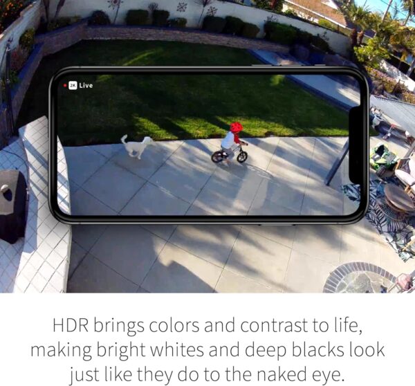 Arlo Pro 5S Spotlight Security Camera 2K HDR | Outdoor | Wireless | Dual-Band Wi-Fi Connects to The Strongest Network | 12X Zoom, 2-Way Audio, Color Night Vision, Live Stream Black (Black, 2 Cameras) - Image 3