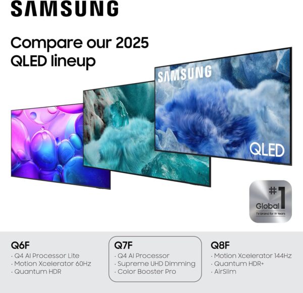 Samsung 50-Inch Class QLED Q7F Series Samsung Vision AI Smart TV (2025 Model, 50Q7F) Quantum HDR, Object Tracking Sound Lite, Q4 AI Gen1 Processor, 4K upscaling, Gaming Hub, Alexa Built-in - Image 6