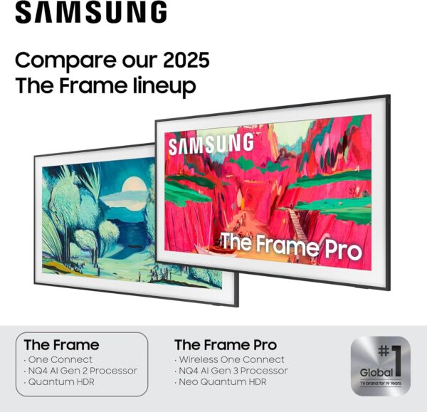 Samsung 43-Inch Class The Frame LS03F 4K QLED Smart TV (2025 Model) Modern Frame Design, NQ4 AI Gen2 Processor, Art Mode, Artful Picture Quality, Samsung Vision AI, Alexa Built-in - Image 5