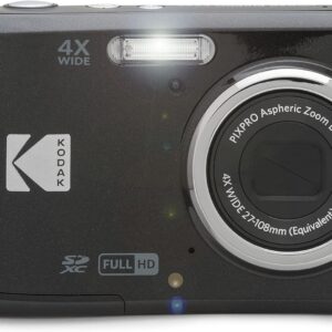 KODAK PIXPRO Friendly Zoom FZ45-BK 16MP Digital Camera with 4X Optical Zoom 27mm Wide Angle and 2.7″ LCD Screen (Black)