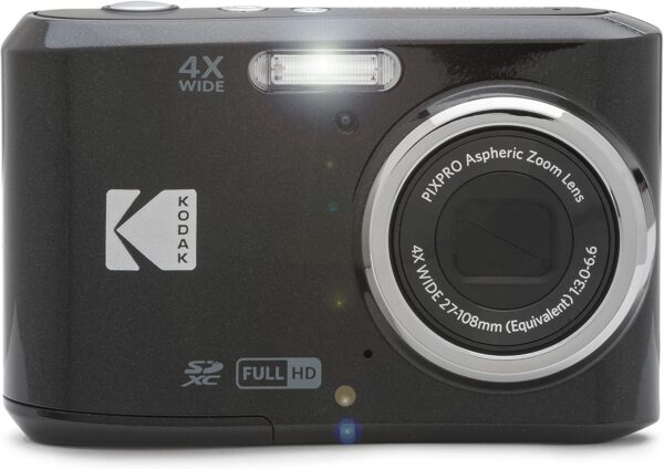 KODAK PIXPRO Friendly Zoom FZ45-BK 16MP Digital Camera with 4X Optical Zoom 27mm Wide Angle and 2.7" LCD Screen (Black) - Image 2