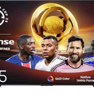 Hisense 98″ Class QD5 Series (98QD5QG, 2025 Model) QLED 4K UHD Smart Google TV, Native144Hz, Motion Rate 480, Dolby Vision Atmos, HDR 10+, AMD FreeSync Premium, MEMC, VRR, ALLM
