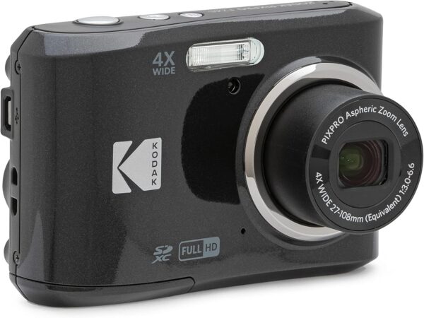 KODAK PIXPRO Friendly Zoom FZ45-BK 16MP Digital Camera with 4X Optical Zoom 27mm Wide Angle and 2.7" LCD Screen (Black) - Image 4