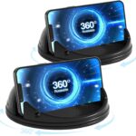 Read more about the article Loncaster 2 Pack Car Phone Holder Mount, [Horizontal 360° Rotatable] Silicone Phone Mount for Car Dashboard, Hands Free Cell Phone Holder Compatible with iPhone 16 15 14 13 12 Pro Max