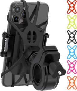 Read more about the article TruActive Premium Bike Phone Mount Holder | Universal Cell Phone Mount for 4″-7″ Phones | Includes 6 Reusable Color Bands | Tool Free Handlebar Mount for Bicycle, Motorcycle, Electric Scooter, ATV