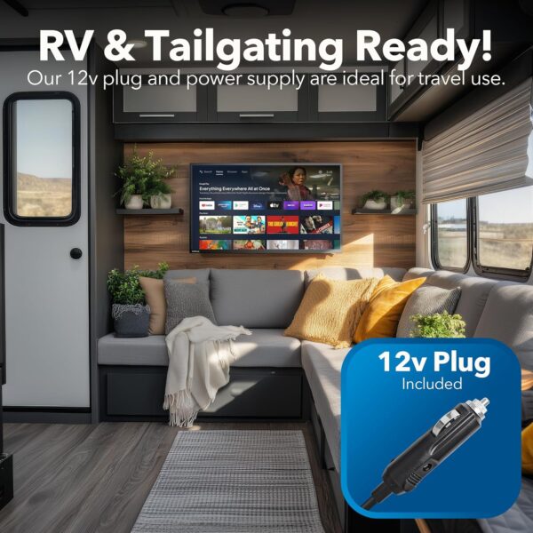 24" 12V RV Smart TV – Android TV with Google Assistant, Chromecast, and Free Streaming Apps – 720p HD – CT-24TS10 - Image 2