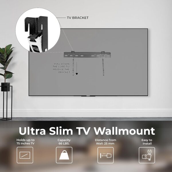 ONN 24-Inch Class HD 720p Smart TV + Free Wall Mount with Wi-Fi Connectivity and Mobile App | Flat Screen TV | Compatible with Home Kit | Alexa and Google Assistant (Renewed) - Image 3