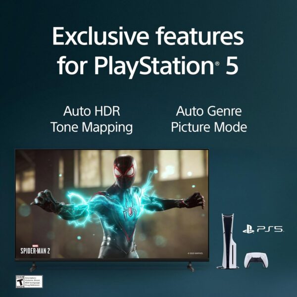 Sony BRAVIA 2 II 55 Inch 4K Ultra HD LED Smart TV with Google TV and Exclusive Features for PlayStation®5 (K-55S20M2), 2025 Model - Image 6