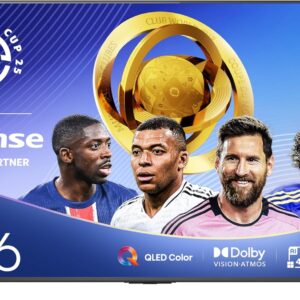 Hisense 65″ Class QD6 Series (65QD6QF, 2025 Model) QLED 4K UHD Smart Fire TV, Voice Remote with Alexa, Dolby Vision, Dolby Atmos, Motion Rate 120, HDR 10+, Game Mode Plus, MEMC, VRR, ALLM
