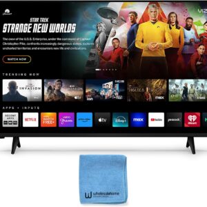 VIZIO Smart TV 43 Inch, FHD 1080P Full Array LED Television, HDR10, Bluetooth, HDMI VRR, Built-in Speakers, AirPlay 2 and Chromecast, Remote Control and TV Screen Cleaner Cloth Included (VFD43M-0804)