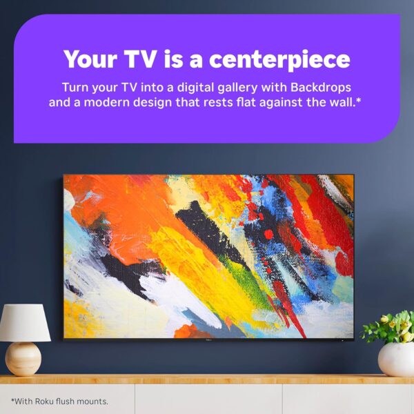 Roku Smart TV 2025 – 75-Inch Pro Series, Mini-LED TV – RokuTV with Backlit Voice Remote Pro – Flat Screen 4K QLED Television with 120Hz Refresh Rate & Dolby Vision IQ, Live News, Sports, Entertainment - Image 5