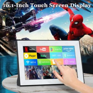 Small Smart tv，Portable TV with Touchscreen LCD Monitor，Built in Apps, Support SD，WiFi,Bluetooth，USB, HDMI Input,mini TV Design for Home, Kitchen, RV, and Travel Use