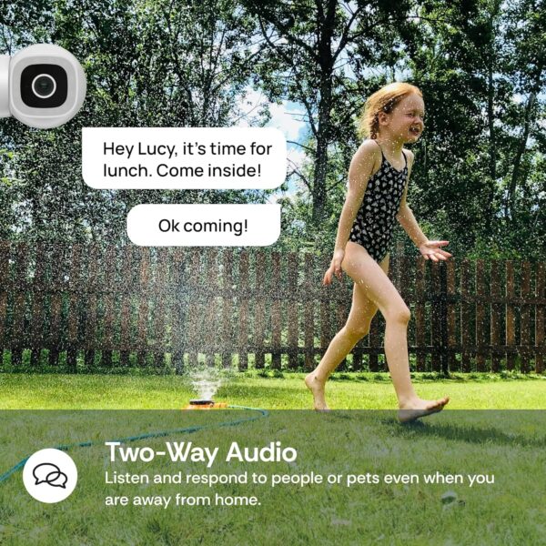 Luna 2K AI Cameras for Home Security Outdoor/Indoor, Wi-Fi 6 Compatible, Smart Motion Alerts, Color Night Vision, Spotlight, Magnetic Mount, Cloud & CVR Storage, 2-Way Audio (2-Pack, Black) - Image 4