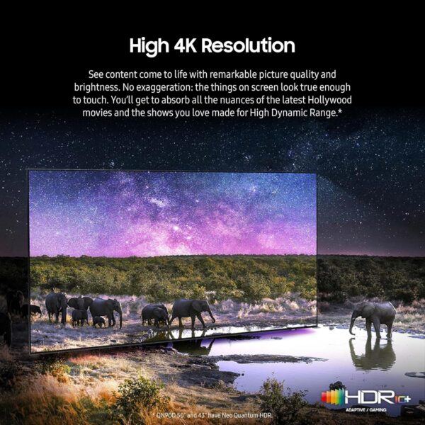 Samsung 75-Inch Class Neo QLED 4K QN90D Series Mini LED, Neo Quantum HDR+ Smart TV w/Dolby Atmos, Object Tracking Sound+, Motion Xcelerator, Real Depth Enhancer Pro, Alexa Built-in (QN75QN90D, 2024) - Image 4