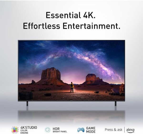 Panasonic TV-70W70BP W70 Series 70 inch LED 4K Ultra HD Smart Fire TV Bundle with WN10 Neck Speaker, 4 YR CPS Enhanced Protection, 2X HDMI Cable & Deco Gear Complete Home Theater Beginner's Guidebook - Image 6
