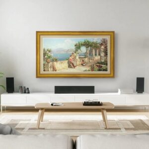Frame My TV Deco TV Frames – Antique Gold Smart Frame Compatible ONLY with Samsung The Frame TV and Pro (65″, Fits 2021-2025)