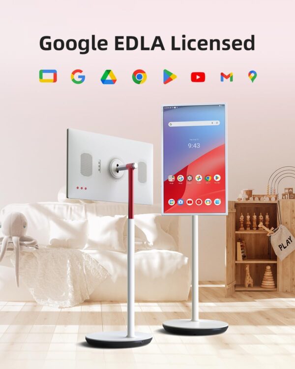 KTC MegPad 32" Smart Portable TV, 4K Touch Screen Portable TV Monitor, Android 13 Google EDLA Certified 8G RAM+128G Storage, Octa-core CPU 9500mAh Battery, Dual 6W Speakers WiFi 6 - Image 2