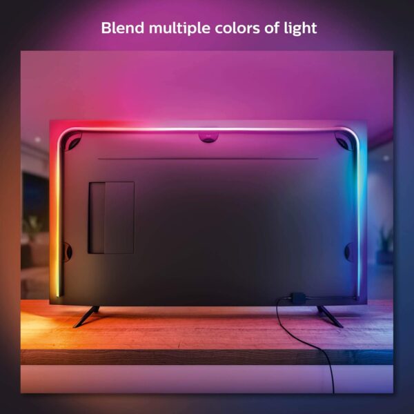 Philips Hue Play Gradient 65" Smart TV Light Strip, Flowing Color-Changing LED Strip Lights, Multicolour TV Backlight Sync with Music and Gaming, Requires Bridge & Sync Box, Control with App and Voice - Image 5