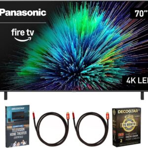 Panasonic TV-70W70BP W70 Series 70 inch LED 4K Ultra HD Smart Fire TV Bundle with 2X 6FT Universal 4K HDMI Cable, Theater Essentials and CPS Exclusive 26 Month Protection Pack BEACH-CPS-26M1000ATV