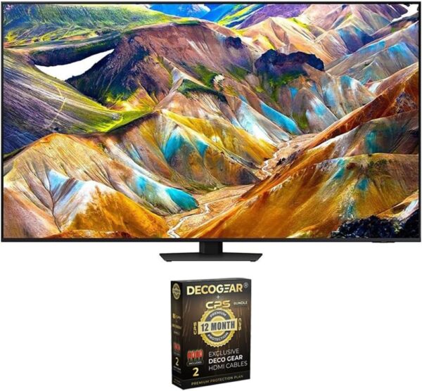Samsung QN65QN85DB 65 Inch Neo QLED 4K Smart TV (2024) Bundle with Deco Gear 2X 4K HDMI 2.0 Cable w/Pure Copper Conductors & CPS Exclusive 12 Month Protection Pack Bundle (BEACH-CPS-261500)