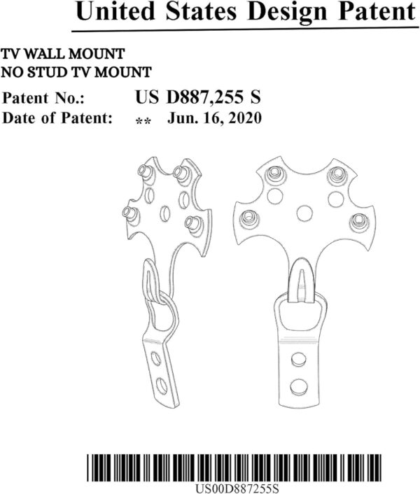 HangSmart TV® Wall Mount NO Stud - Original & Patented Easy Install, DIY for 19-100" TVs, Holds Up to 150LBS, Fits Most LED LCD Flat Screens & Monitors, Includes Hardware - Image 9