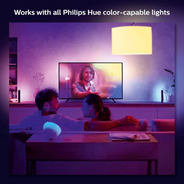 Philips Hue Play Gradient 65" Smart TV Light Strip, Flowing Color-Changing LED Strip Lights, Multicolour TV Backlight Sync with Music and Gaming, Requires Bridge & Sync Box, Control with App and Voice - Image 8