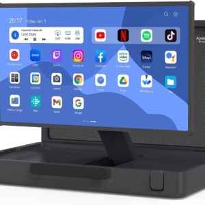 apolosign packgo 27-Inch Portable Entertainment System, Compact Suitcase Design Smart TV, Android OS, Bluetooth 3D Speakers, Built-in Battery 6H, Briefcase Screen Perfect for Travel & Parties (Gray)