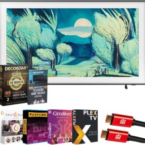 Samsung 65″ The Frame LS03FA QLED 4K TV 2025 Art Mode, Vision AI | CPS Exclusive 26 Month Protection, 2X HDMI Cables, Premiere Movies Streaming & Deco Gear Complete Home Theater Beginner’s Guidebook