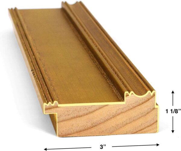 Frame My TV Deco TV Frames - Antique Gold Smart Frame Compatible ONLY with Samsung The Frame TV and Pro (65", Fits 2021-2025) - Image 5