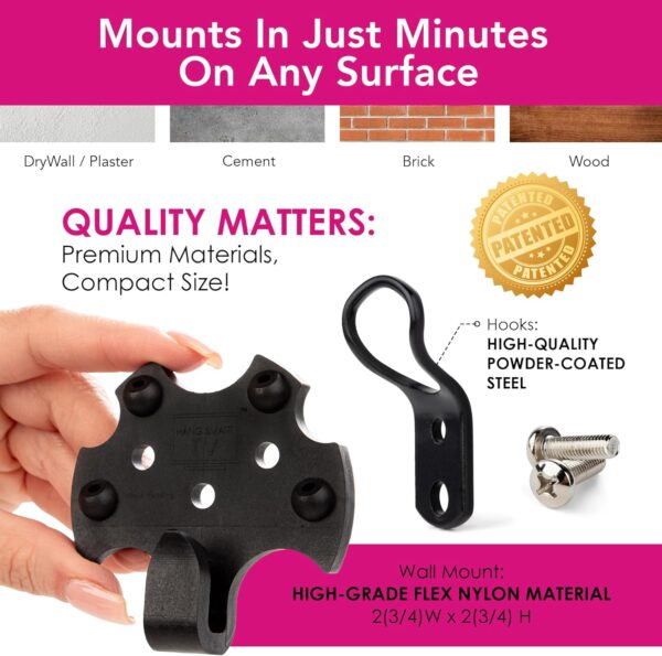 HangSmart TV® Wall Mount NO Stud - Original & Patented Easy Install, DIY for 19-100" TVs, Holds Up to 150LBS, Fits Most LED LCD Flat Screens & Monitors, Includes Hardware - Image 4