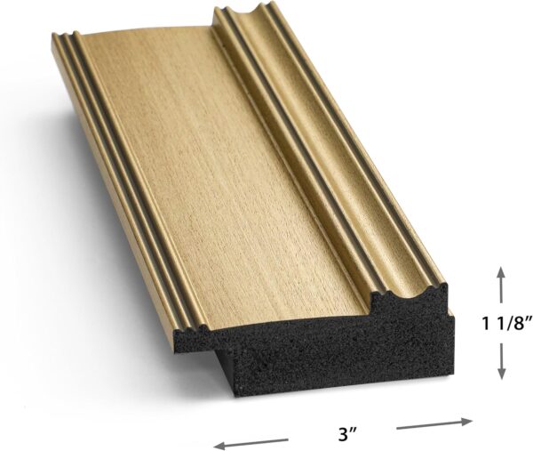 Frame My TV Deco TV Frames - Champagne Smart Frame Compatible ONLY with Samsung The Frame TV and Pro (65 inch, Fits 2021-2025) - Image 5