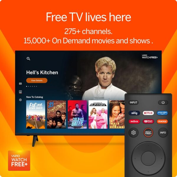 VIZIO HD 32" 720P LED Smart TV with Dual-Band WiFi 5, TV Apps - VHD32M-0807 (Renewed) - Image 5