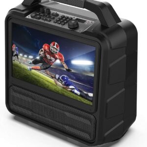 Monster Vision | Portable Entertainment System, 15.6” Full HD Screen, 60W Audio | Up to 25 Hours Playback | Two HDMI Ports for Your Favorite Smart Streaming Device & Gaming Console | Portable TV