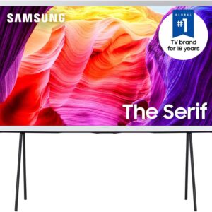 Samsung 43-Inch Class QLED 4K The Serif LS01D Series Quantum HDR Smart TV (QN43LS01D, 2024 Model) (Renewed)