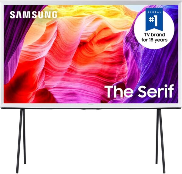 Samsung 43-Inch Class QLED 4K The Serif LS01D Series Quantum HDR Smart TV (QN43LS01D, 2024 Model) (Renewed)