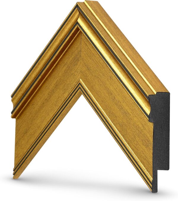 Frame My TV Deco TV Frames - Antique Gold Smart Frame Compatible ONLY with Samsung The Frame TV and Pro (65", Fits 2021-2025) - Image 6